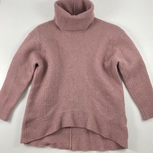 Reiss Women Turtleneck Sweater Pink Size Extra Small